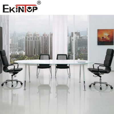 SGS Black Glass Conference Table Tăng hình ảnh chuyên nghiệp Cho thấy thị hiếu kinh doanh