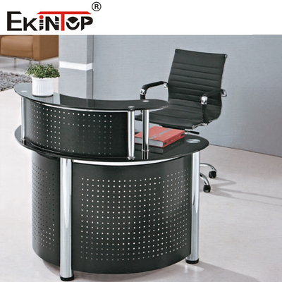 Văn phòng độc đáo Melamine Glass Desk Strong Wearability