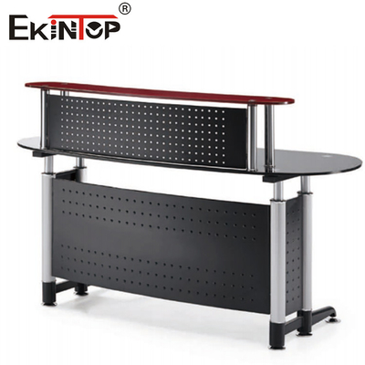 Văn phòng độc đáo Melamine Glass Desk Strong Wearability