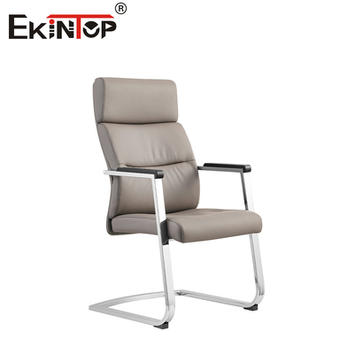 Ghế văn phòng da linh hoạt có thể điều chỉnh chiều cao với nền kim loại Chrome