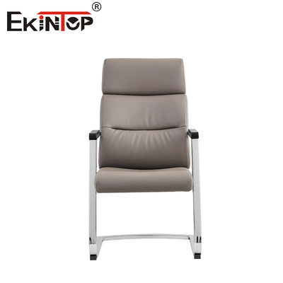 Ghế văn phòng da linh hoạt có thể điều chỉnh chiều cao với nền kim loại Chrome