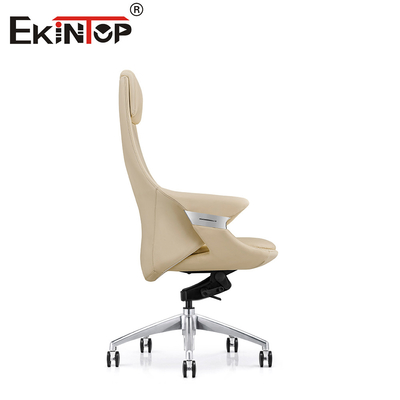 Ghế văn phòng xoay da thoải mái với bánh xe PU yên tĩnh