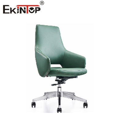 Ghế văn phòng bằng da cao cấp với đáy kim loại Chrome 5 năm bảo hành