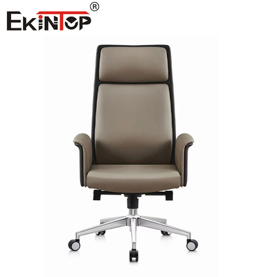 Đồng thời bền vững ghế văn phòng bằng da chắc chắn 350mm Hàm cơ sở nhôm