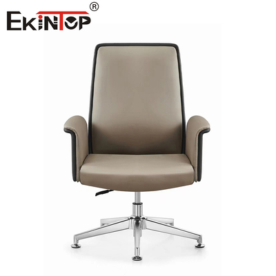 Đồng thời bền vững ghế văn phòng bằng da chắc chắn 350mm Hàm cơ sở nhôm