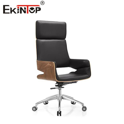 Đen ghế da PU với hỗ trợ tay polypropylene cố định 5 năm bảo hành