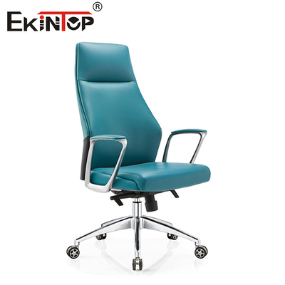 Modern High Back PVC da ghế văn phòng quay 350mm Hàm cơ sở