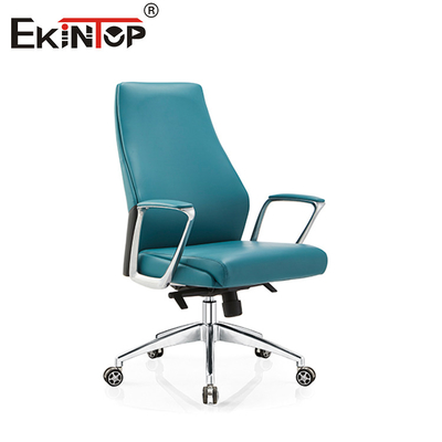 Modern High Back PVC da ghế văn phòng quay 350mm Hàm cơ sở