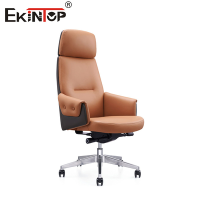Thư giãn trong thanh lịch Executive PU ghế văn phòng da với bánh xe PU yên tĩnh