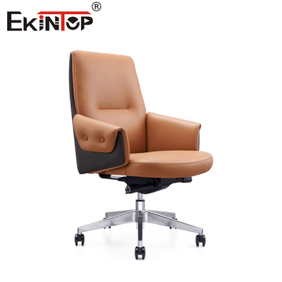 Thư giãn trong thanh lịch Executive PU ghế văn phòng da với bánh xe PU yên tĩnh