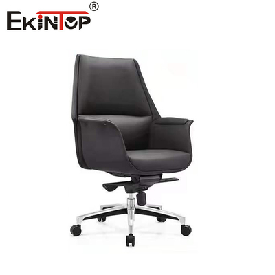 Đen quay da đếm chiều cao ghế dài kim loại chân PU đệm