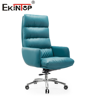 Chiếc ghế ghế da màu xanh hiện đại thiết kế đẹp đẽ cho không gian đương đại