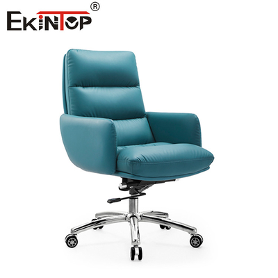 Chiếc ghế ghế da màu xanh hiện đại thiết kế đẹp đẽ cho không gian đương đại