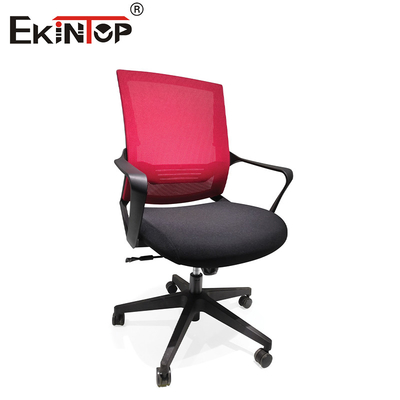 Ghế phòng đào tạo có thể gập lại đệm xốp màu đen và đỏ có bánh xe