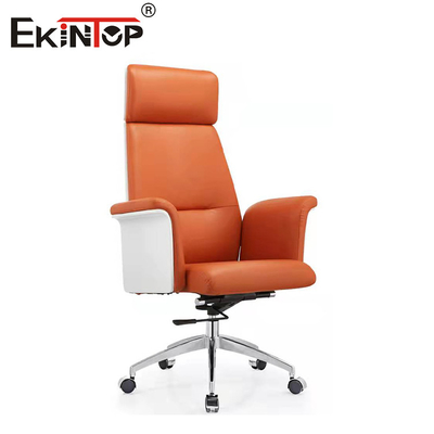 Nghe âm thanh hấp thụ ghế văn phòng da ergonomic với dây quay