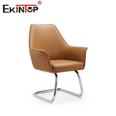 Ghế da ergonomic với hỗ trợ lưng PU Gỗ tay đệm