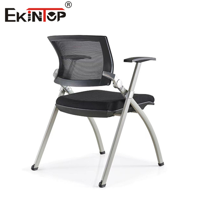 Iron Mesh ghế phòng tập luyện với Black Mesh Backrest Foam Cushion gấp