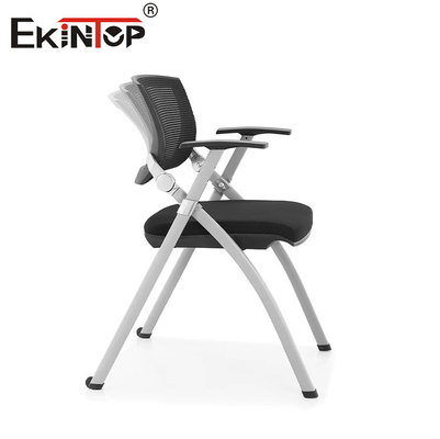 Iron Mesh ghế phòng tập luyện với Black Mesh Backrest Foam Cushion gấp