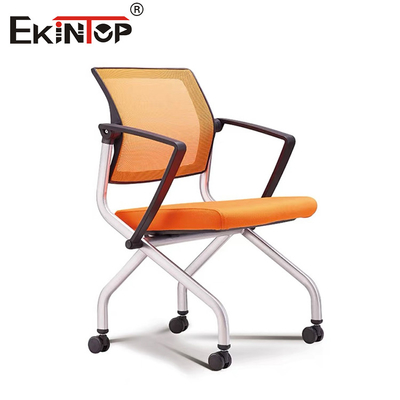 Nhiều màu xếp chồng ghế văn phòng sinh viên lưới vải hội nghị đào tạo gấp