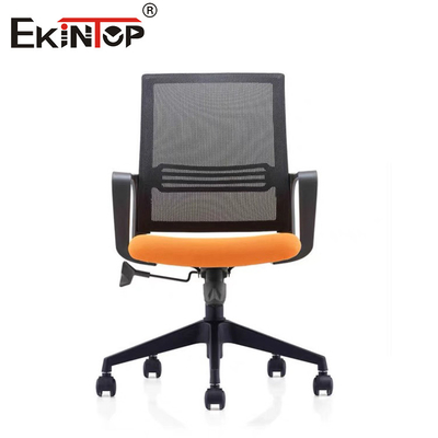 Mid Back Mesh Office Chair With Sponge Seat Cushion Cơ chế đồng bộ hóa