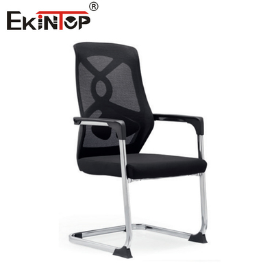 Chỗ ngồi trượt ghế văn phòng hỗ trợ cánh tay nhựa lưới đen kích thước tiêu chuẩn