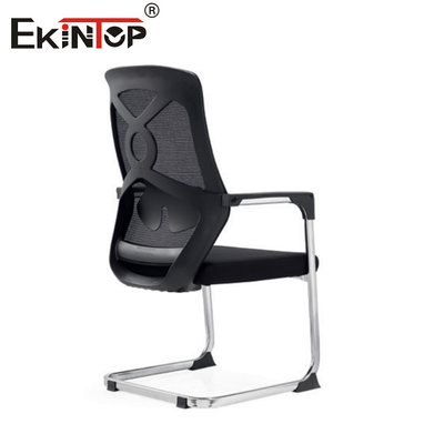 Chỗ ngồi trượt ghế văn phòng hỗ trợ cánh tay nhựa lưới đen kích thước tiêu chuẩn