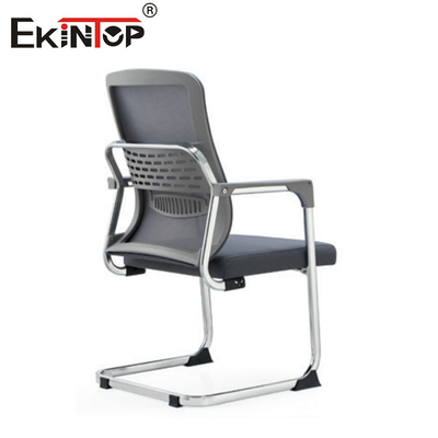 Gray Mid Back Modern Minimalistic Style Mesh Office Chair With Armrests ghế văn phòng màu xám