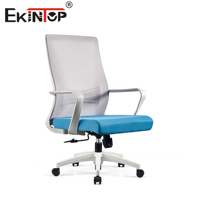 Mid Back Mesh Office Chair With Armrests Cơ sở nylon tự lắp ráp