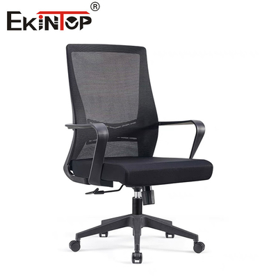 Mid Back Mesh Office Chair With Armrests Cơ sở nylon tự lắp ráp