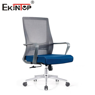 Mid Back Mesh Office Chair With Armrests Cơ sở nylon tự lắp ráp