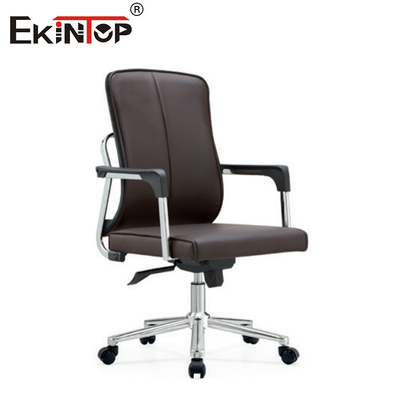 Mid Back ghế văn phòng da với khung kim loại 10 năm bảo hành