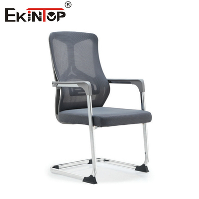 Mid Back Chỗ ghế văn phòng màu đen với lưng lưới và khung kim loại