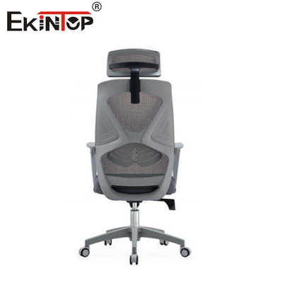 Ghế văn phòng màu xám có lưới ergonomic với ức tay PP 10 năm bảo hành