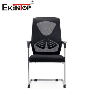 Mid Back Black Mesh Material Conference Office Chair With Armrests (Trong giữa lưng)