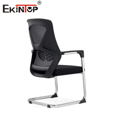 Mid Back Black Mesh Material Conference Office Chair With Armrests (Trong giữa lưng)