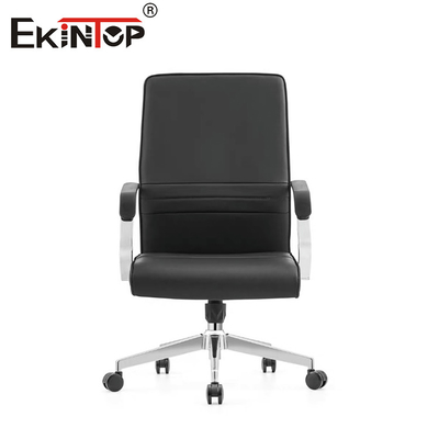 Ghế văn phòng da hiện đại với bánh xe có thể tùy chỉnh