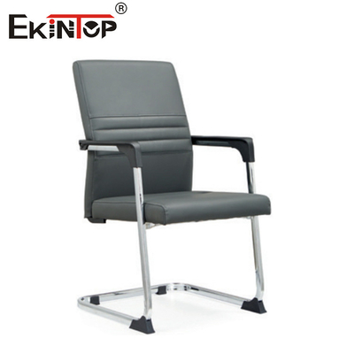 Mid Back Executive Leather Office Chair With Metal Base And Armrests (Chỗ ghế văn phòng bằng da với cơ sở kim loại và dựa cánh tay)