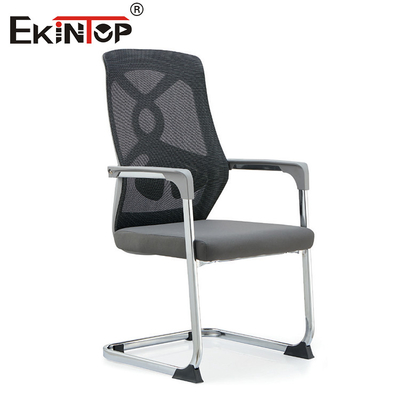 Ghế văn phòng hiện đại màu xám có hỗ trợ lưng và hỗ trợ cánh tay