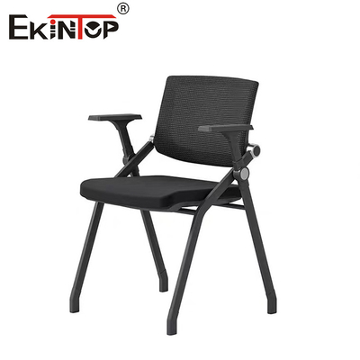 Ghế huấn luyện màu đen với ức tay để học tập và đào tạo