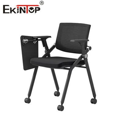 Ghế tập luyện gấp màu xám với bảng viết theo phong cách hiện đại