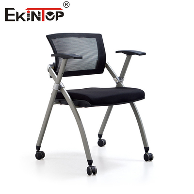 Ghế huấn luyện với gối tay gấp và vật liệu lưới cho trường học