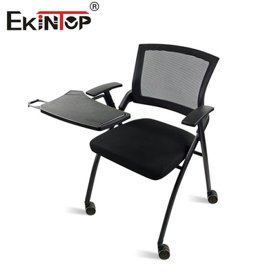 Ghế tập phong cách hiện đại có bánh xe tựa lưng lưới thoáng khí có thể gập lại