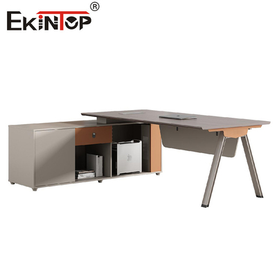 Bàn làm việc giám đốc hình chữ L phong cách hiện đại Phù hợp với không gian văn phòng