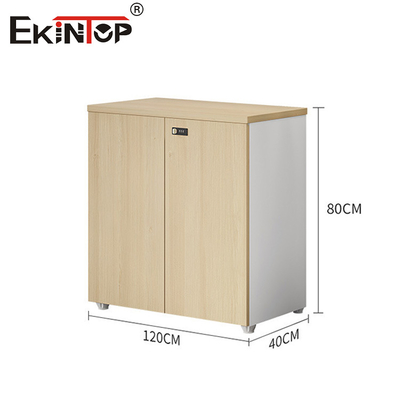 Tủ hồ sơ sổ nhỏ bằng gỗ màu óc chó với phong cách hiện đại