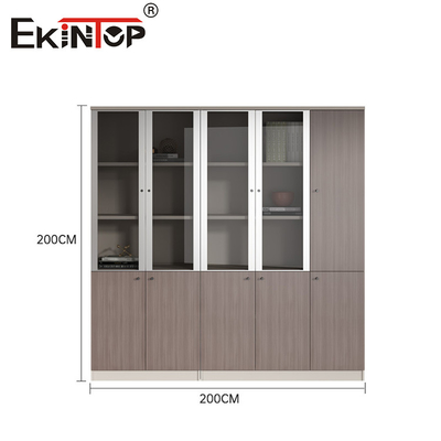 Tủ tập tin rộng với cửa sổ thủy tinh Capacity Industrial Style