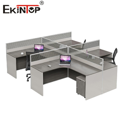 Phòng làm việc văn phòng hiện đại 6 người Văn phòng Bàn văn phòng Bàn văn phòng với ngăn kéo cho nhân viên