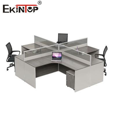 Modular Office Workstation Commercial Style Có thể tùy chỉnh bằng vật liệu gỗ