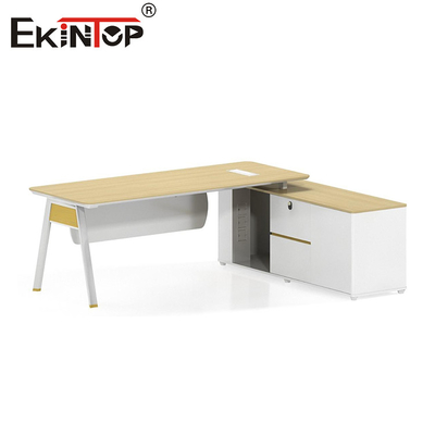 Bàn làm việc bằng gỗ phong cách hiện đại giảm giá có tủ đựng đồ