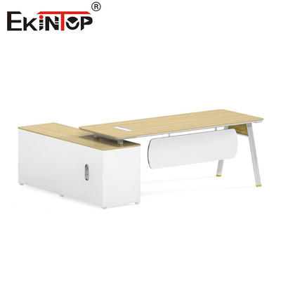 Bàn làm việc bằng gỗ phong cách hiện đại giảm giá có tủ đựng đồ