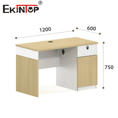 Walnut Văn phòng bàn nhân viên bàn với ngăn kéo phong cách hiện đại